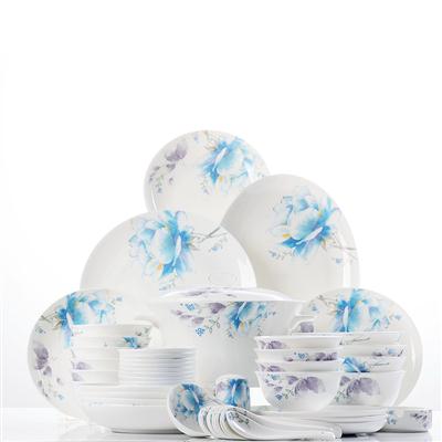 操处女逼视频48头聆听花开骨瓷礼品餐具套装